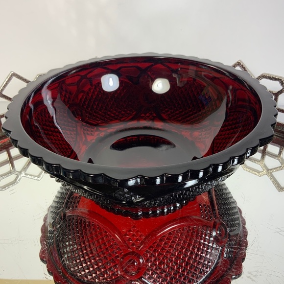 Avon Cape Cod | Dining | Cape Cod Avon Bowl Serving 876 Ruby Red Glass ...